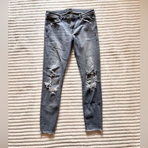 Abercrombie Distressed Skinny Jeans Women’s Low Rise Ripped Denim